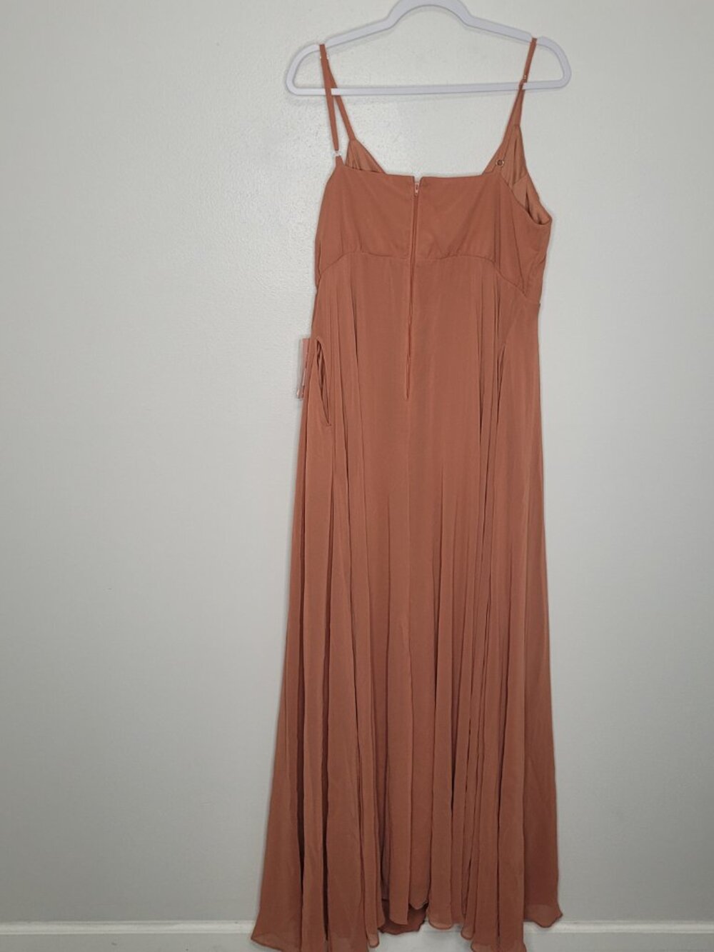 Birdy Grey KAIA DRESS CHIFFON TERRACOTTA bridesmaid long dress size 1x NWT - Picture 4 of 11